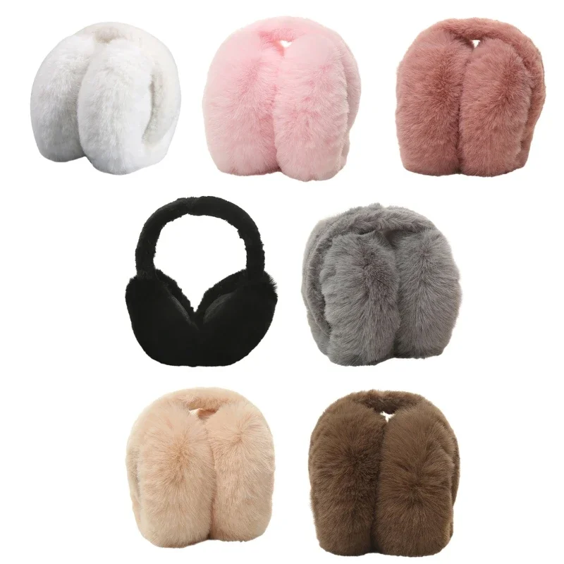Furry Plush Ear Muffs for Cold - Outdoor Sport Activities For Kids avaliação e preço
