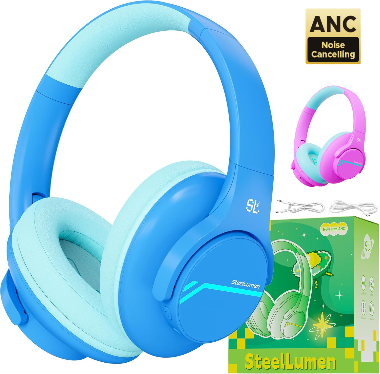 ANC Noise Cancelling Headphone - Outdoor Sport Activities For Kids avaliação e preço