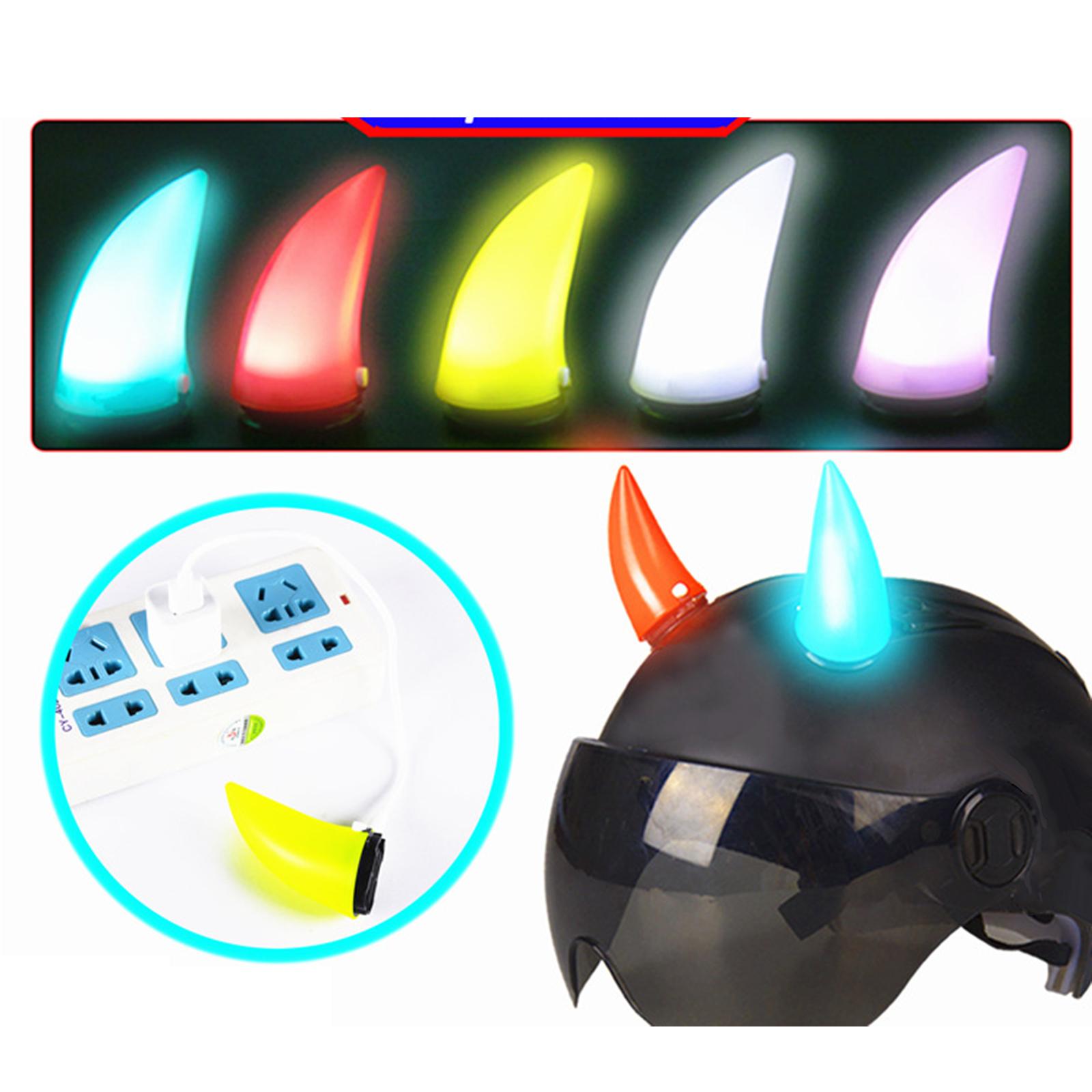 Detachable Devil Horn Light Up - Outdoor Sport Using A Bike avaliação e preço
