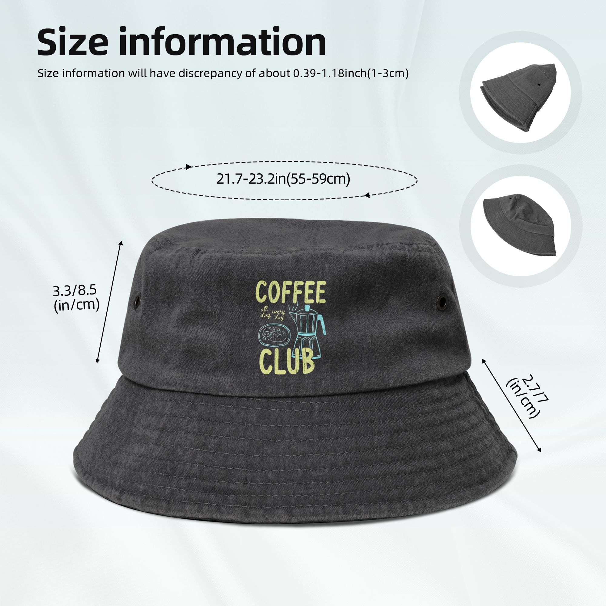 Coffee Club Lover Bucket Hats  - Outdoor Sport Club avaliação e preço
