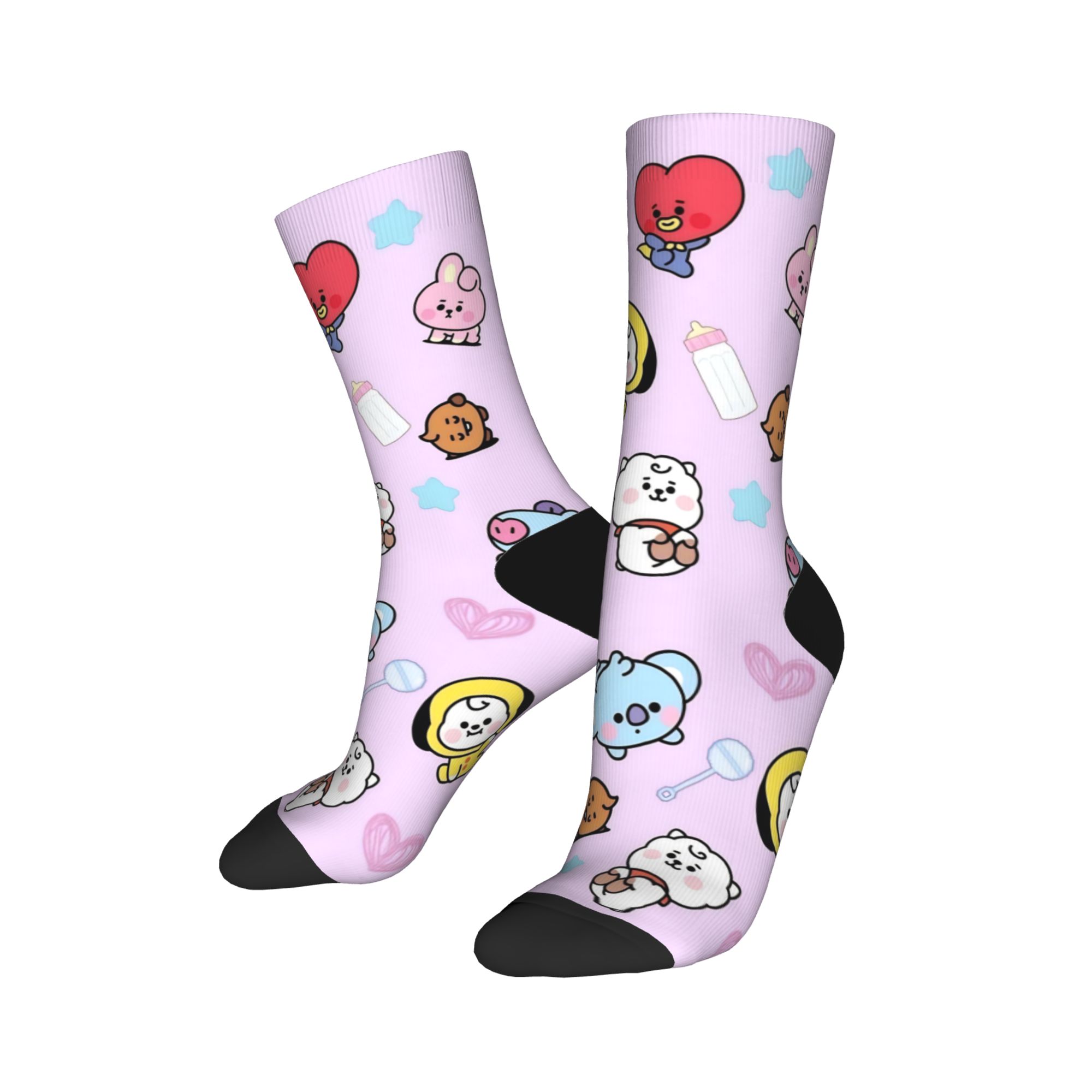 Cartoon Music Band Socks Korea - Outdoor Sportsman Group avaliação e preço