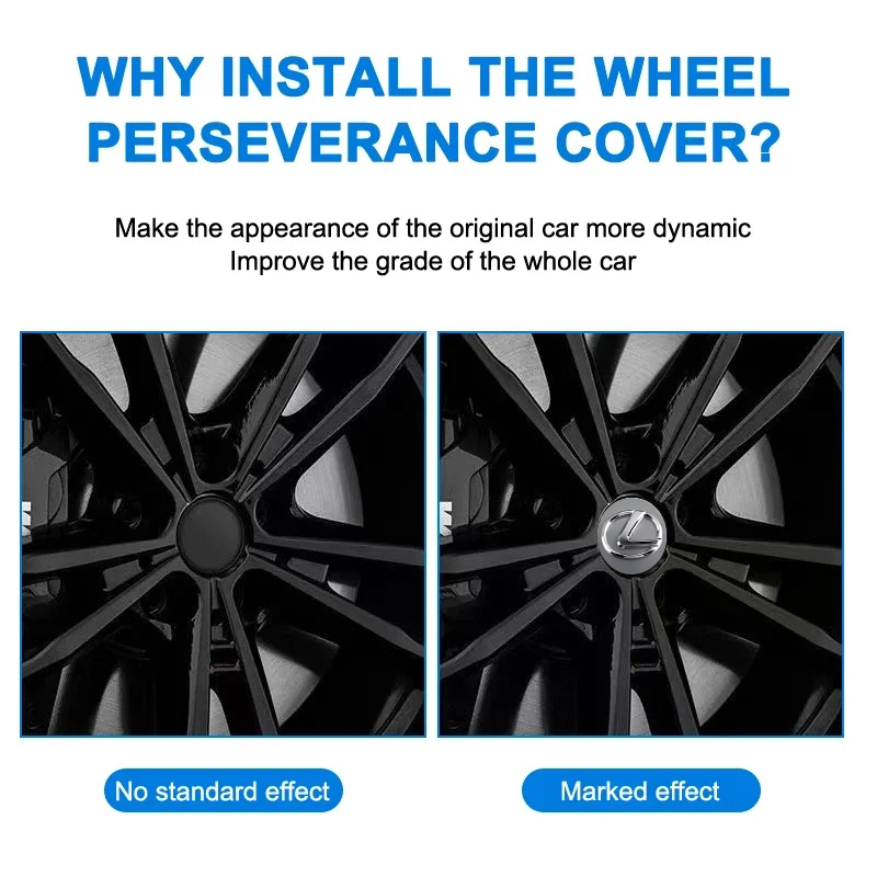 4Pcs 62MM Car Emblem Wheel Cen - Outdoor Sport Logo avaliação e preço