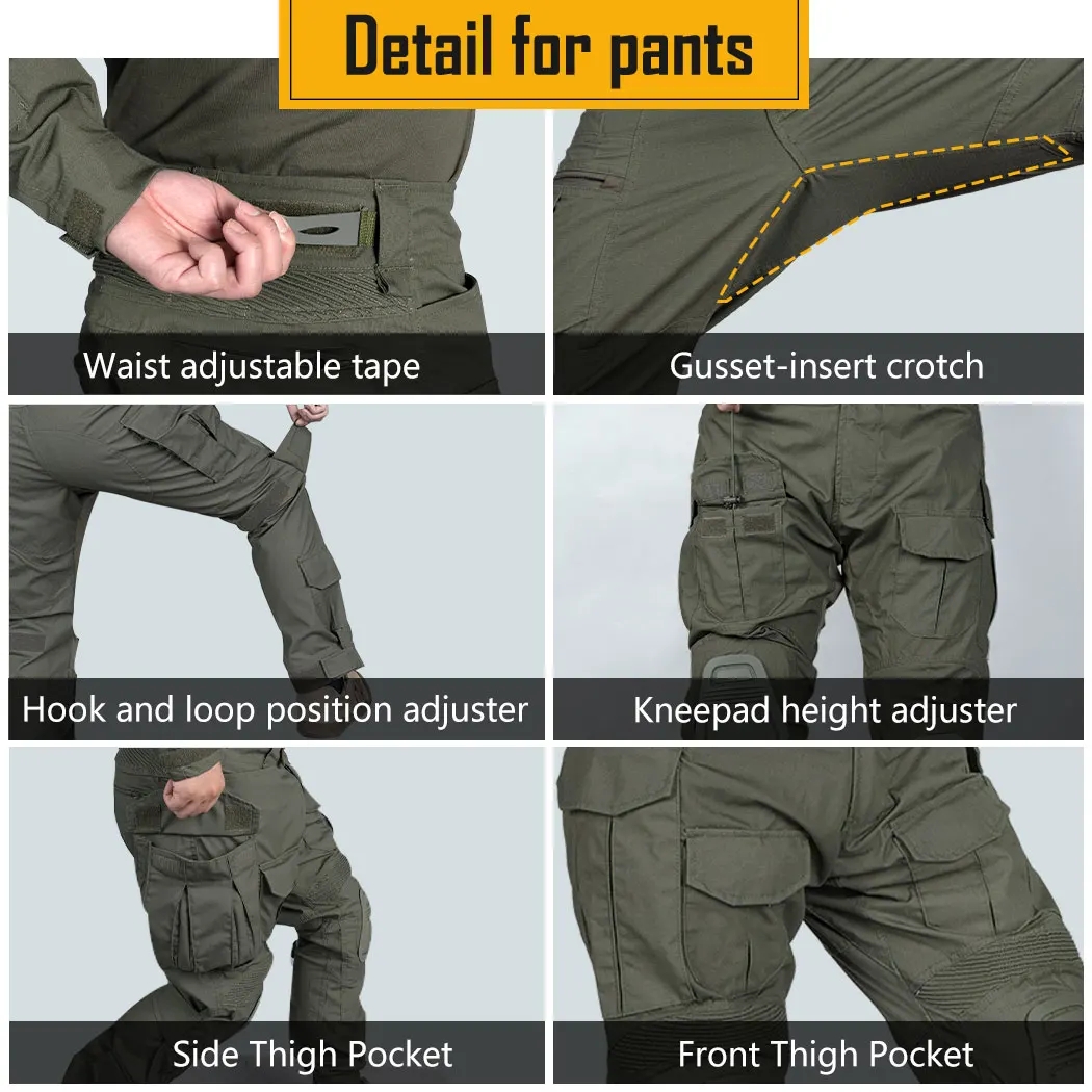 G3 Combat Pants +Pads Elastic  - Outdoor Sport Climbing Gear avaliação e preço