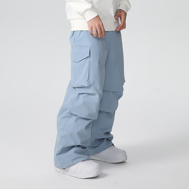 New Men Skiing Pants Solid Spo - Outdoor Sport Waterproof Pants avaliação e preço