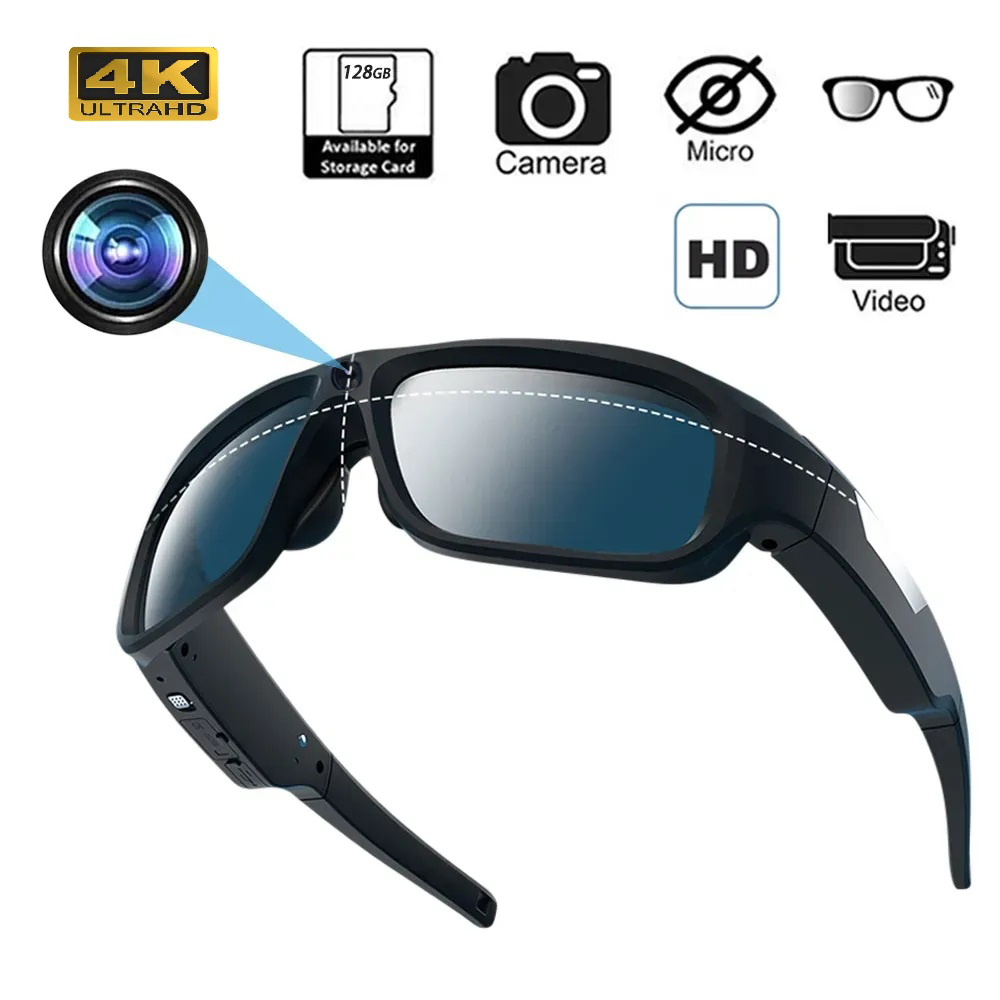 4K HD Smart Glasses Camera Min - Outdoor Sport Gear avaliação e preço