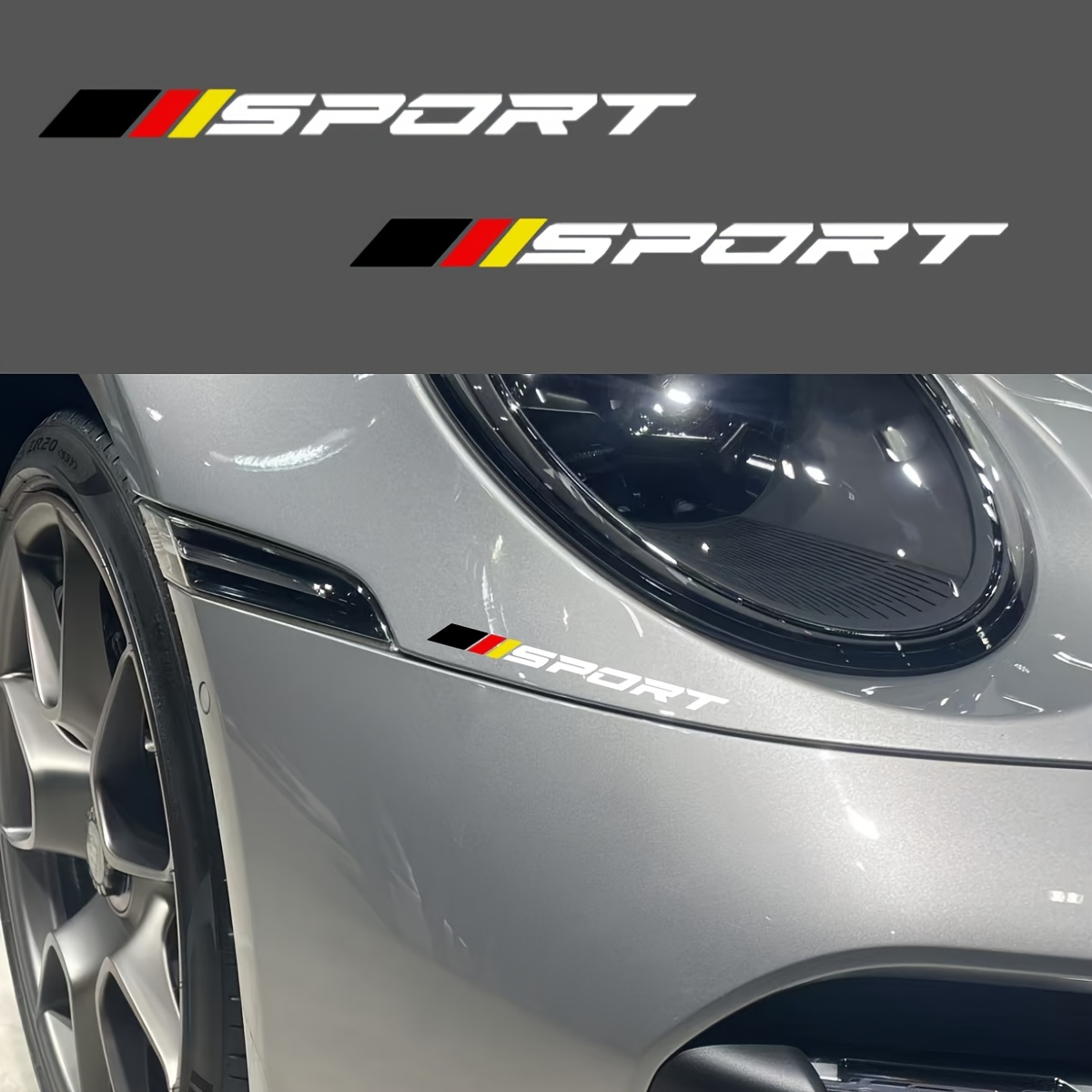 2PCS SPORT Logo 2D Flat Sticke - Outdoor Sport Logo avaliação e preço