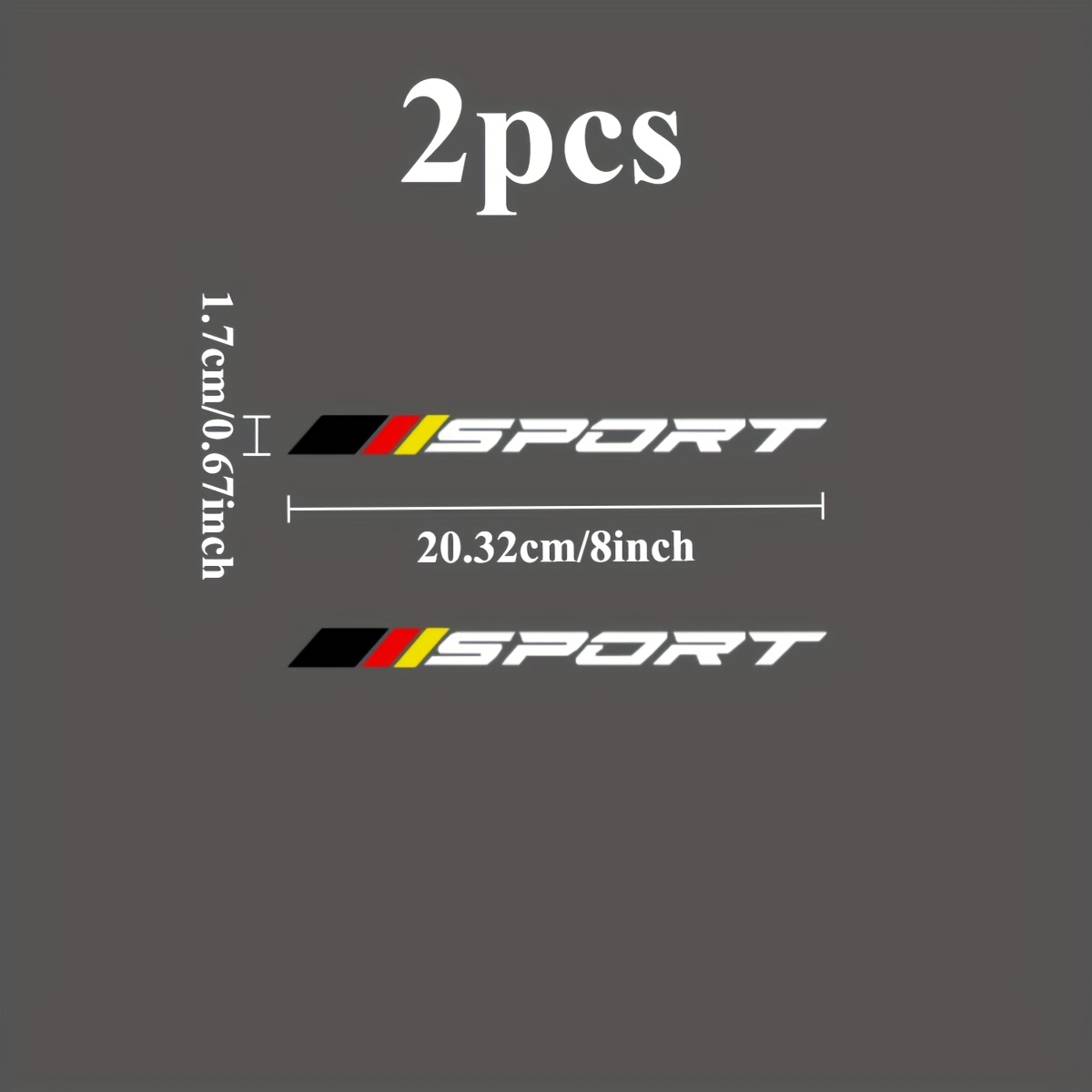 2PCS SPORT Logo 2D Flat Sticke - Outdoor Sport Logo avaliação e preço