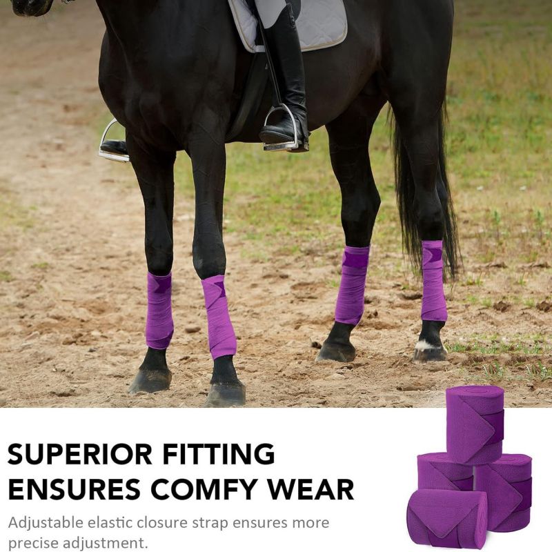 Horse Polo Leg Wraps Soft Flee - Polo Wraps Fleece avaliação e preço
