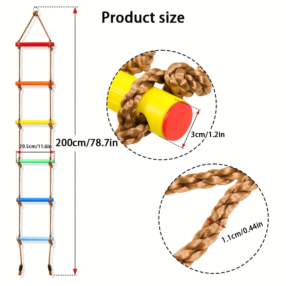 1pc Colorful Kid Climbing Ladd - Outdoor Sport Climbing Gear avaliação e preço