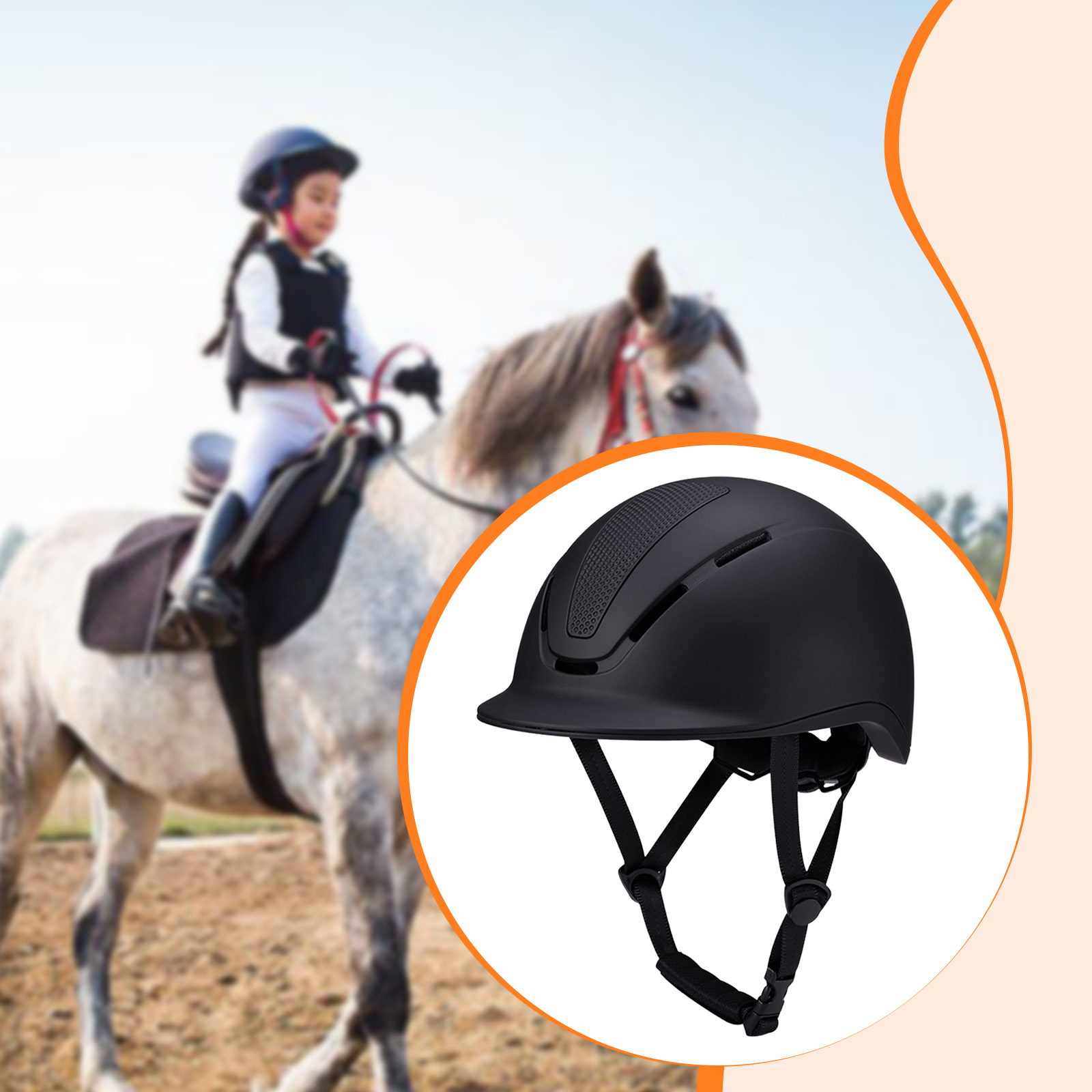 Adjustable Equestrian Helmet w - Equestrian Helmet avaliação e preço
