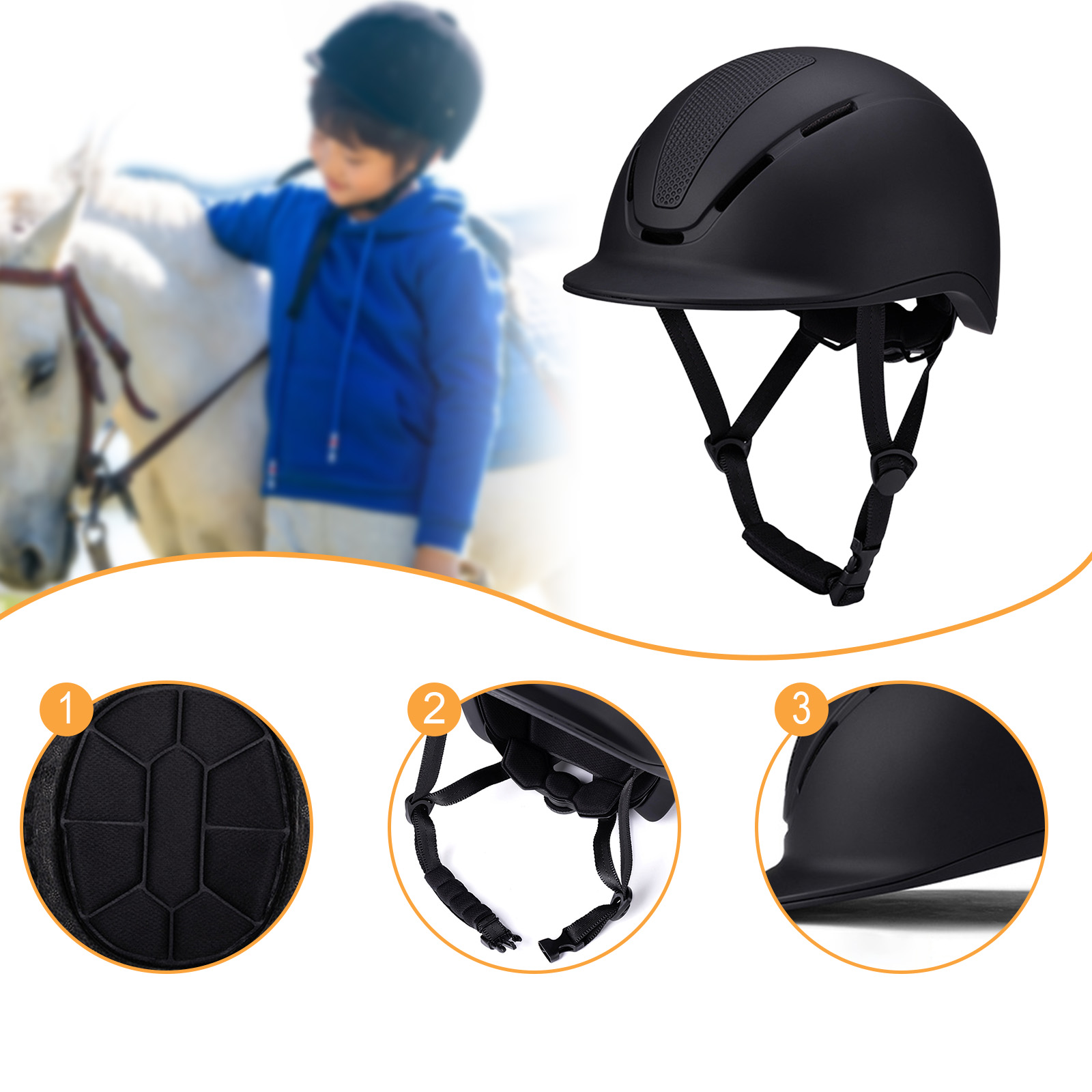 Adjustable Equestrian Helmet w - Equestrian Helmet avaliação e preço