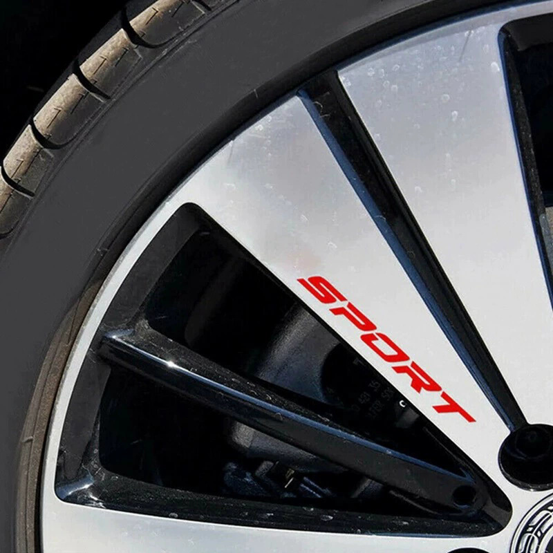 Fashion 4pc Car Stickers Wheel - Outdoor Sport Logo avaliação e preço