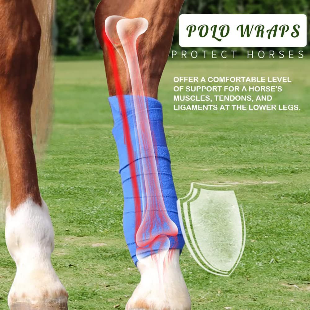4 Pack Horse Polo Wraps Upgrad - Polo Wraps Fleece avaliação e preço