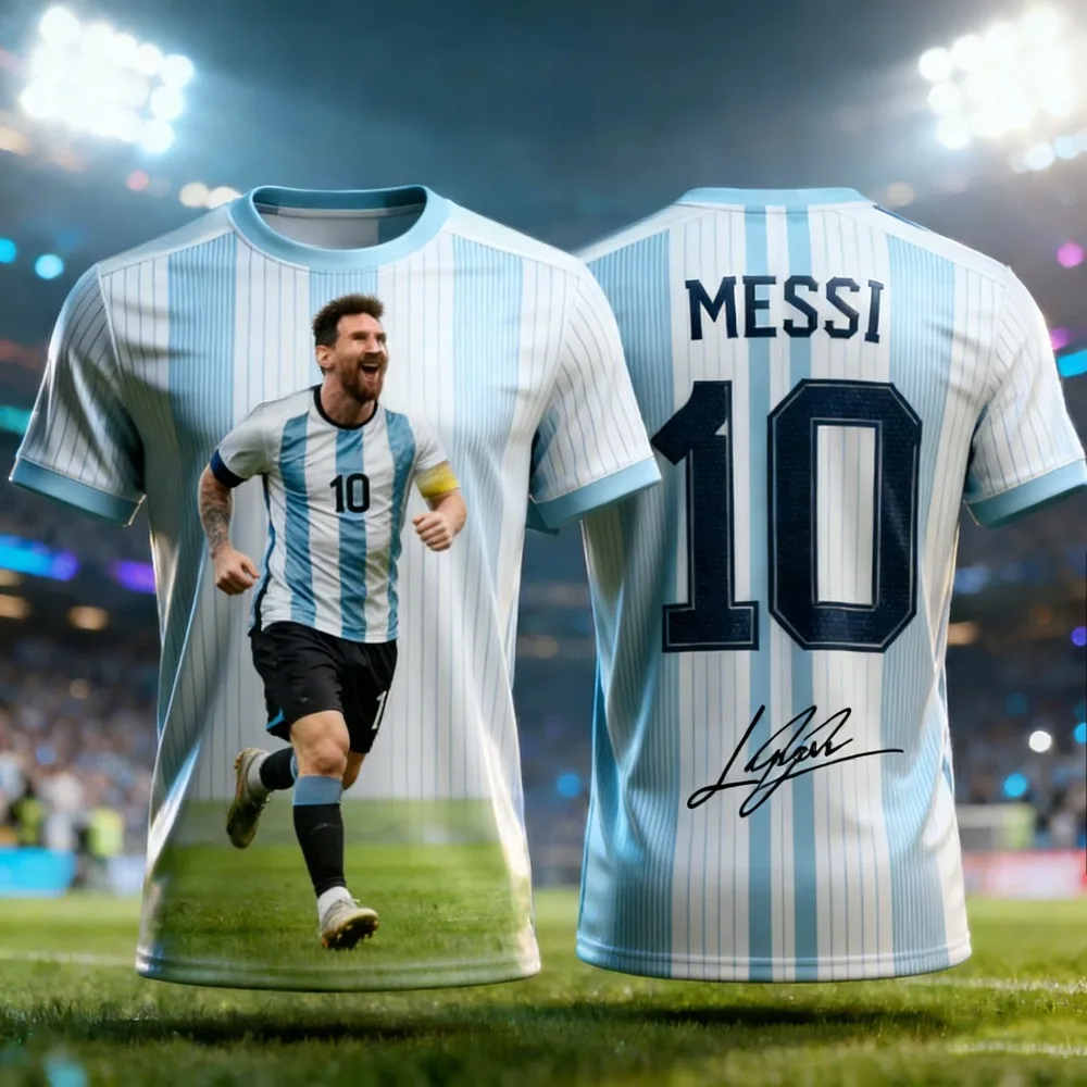 Messi  3D-printed Men's  Footb - Outdoor Sport Club avaliação e preço