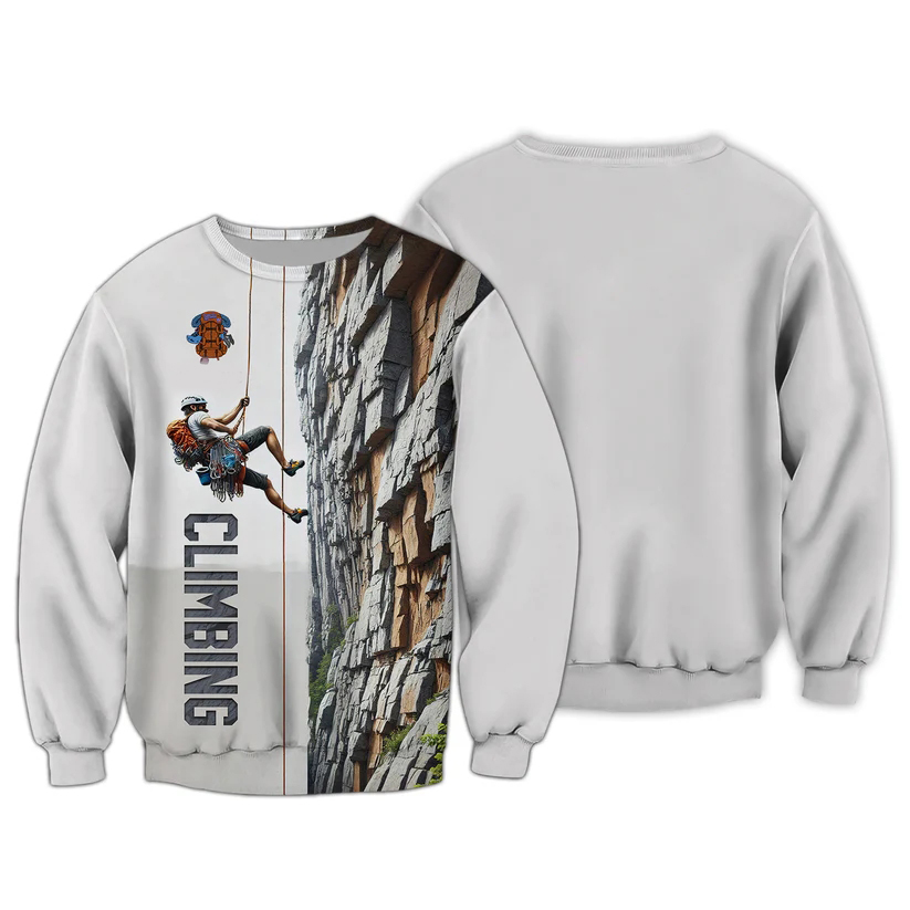 Men's 3D Climbing Print T Shir - Outdoor Sport Club avaliação e preço