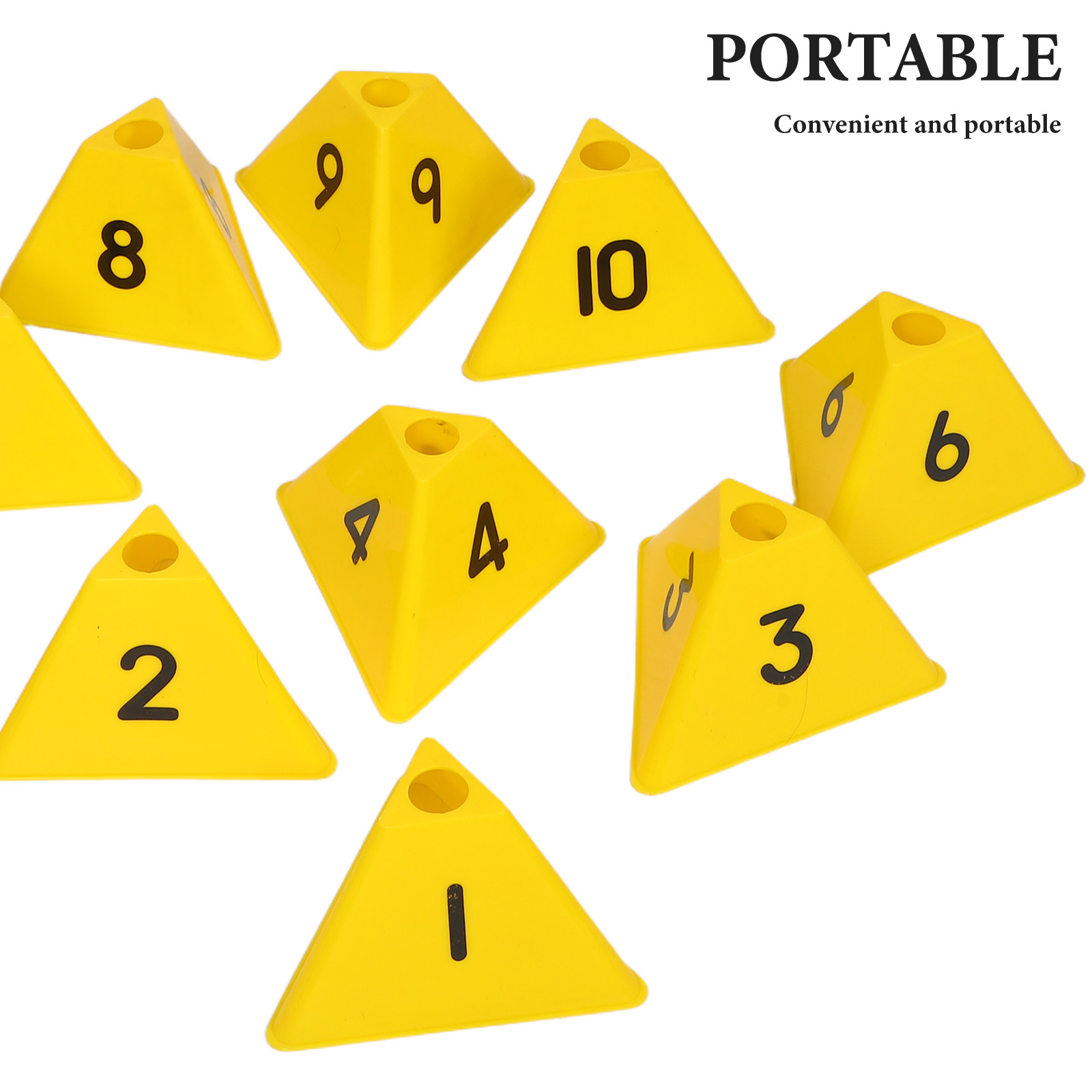 10Pcs Football Training Marker - Outdoor Sport Gear avaliação e preço